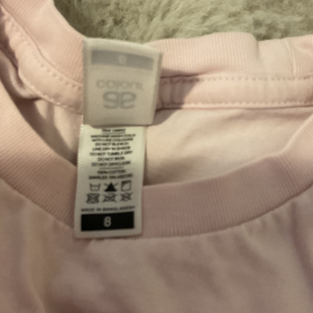 adidas Light Pink Kids Graphic Tee with Mountain & Bear Print - Picture 2 of 3